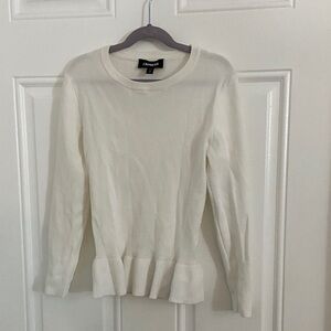 Express White stretchy Sweater